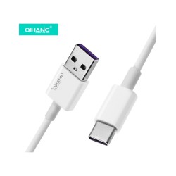 QIHANG USB 2.0 Cable USB-C male - USB-A male Λευκό 1.2m (QH-C57)