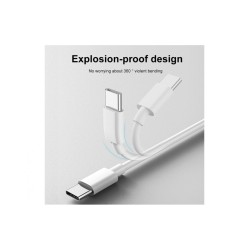 QIHANG USB 2.0 Cable USB-C male - USB-A male Λευκό 1.2m (QH-C57)