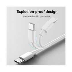 QIHANG USB 2.0 Cable USB-C male - USB-A male Λευκό 1.2m (QH-C57)
