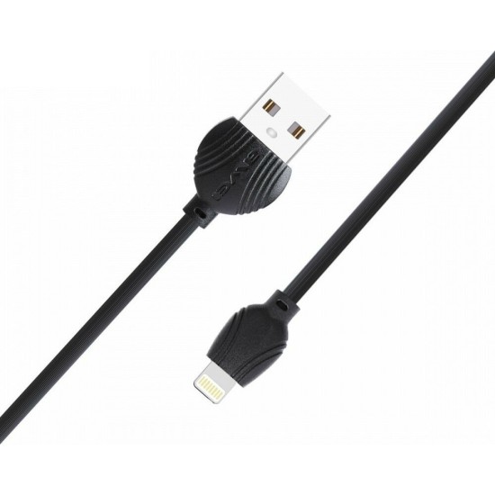 Awei Regular USB to Lightning Cable Μαύρο 1m (CL-63)