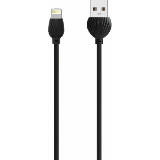 Awei Regular USB to Lightning Cable Μαύρο 1m (CL-63)