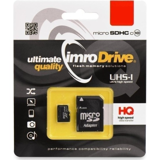 IMRO microSDXC 64GB Class 10 with Adapter