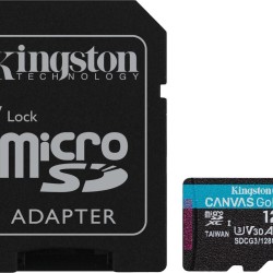 Kingston Canvas Go! Plus microSDXC 128GB Class 10 U3 V30 with Adapter