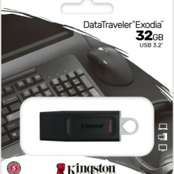 Kingston DataTraveler Exodia 32GB USB 3.2 Stick Μαύρο