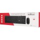 POWERTECH set ποντίκι & πληκτρολόγιο PT-838, ενσύρματο, 1000dpi, μαύρο