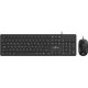 POWERTECH set ποντίκι & πληκτρολόγιο PT-838, ενσύρματο, 1000dpi, μαύρο