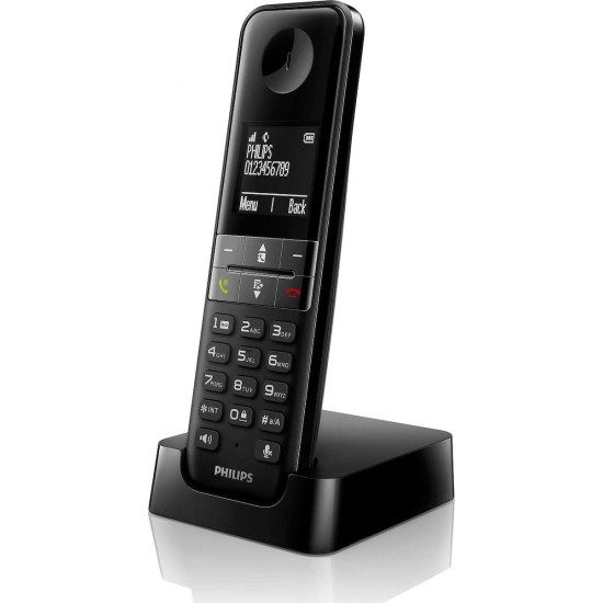 Philips D4701B Ασύρματο Τηλέφωνο με Aνοιχτή Aκρόαση