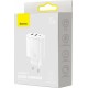 Baseus Φορτιστής Χωρίς Καλώδιο με 2 Θύρες USB-A και Θύρα USB-C 30W Power Delivery Λευκός