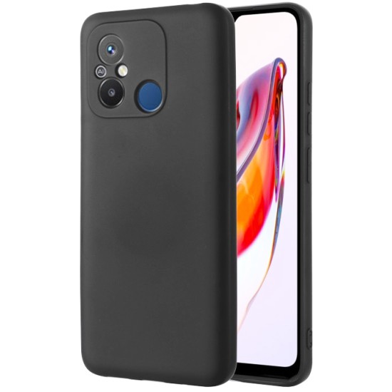 Back Cover Σιλικόνης Μαύρο (Redmi 12C)