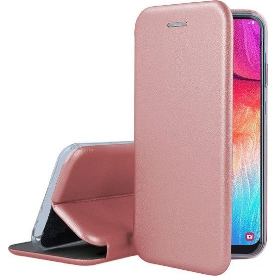Forcell Elegance Book Ροζ Χρυσό (Redmi 9A/9ΑΤ)
