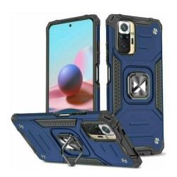 Wozinsky Ring Armor Kickstand Tough Rugged Back Cover(Redmi Note 10 Pro) Πλαστικό Ανθεκτική Μπλε