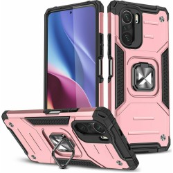Wozinsky Ring Armor Back Cover Poco F3 / Mi 11i Πλαστικό Ροζ