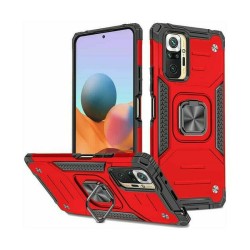 Wozinsky Ring Armor Kickstand Tough Rugged Back Cover(Redmi Note 10 Pro) Πλαστικό Ανθεκτική Koκκινο