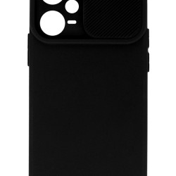 Back Cover Σιλικόνης Μαύρο (Redmi Note 12 Pro+)