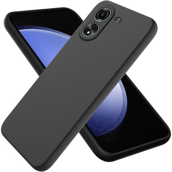 Back Cover Σιλικόνης Μαύρο (Redmi 13C/POCO C65)