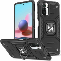 Wozinsky Ring Armor Back Cover Redmi Note 10 / 10s Πλαστικό Ανθεκτική Μαυρο