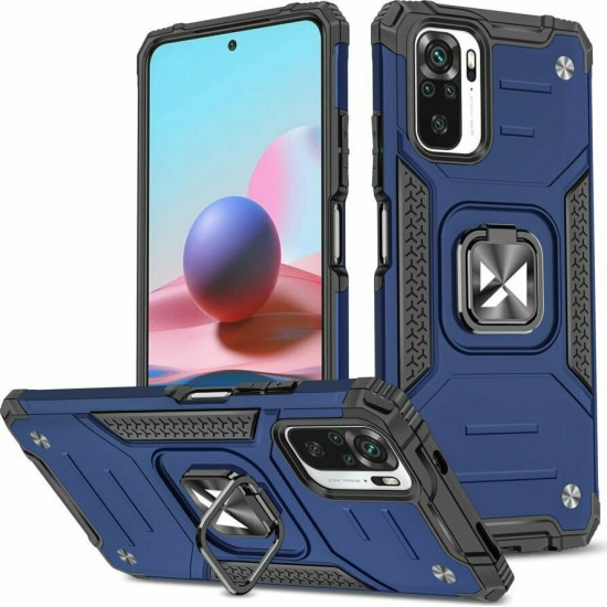 Wozinsky Ring Armor Back Cover Redmi Note 10 / 10s Πλαστικό Ανθεκτική Μπλε