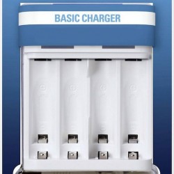 Panasonic Eneloop Basic BQ-CC61 USB Φορτιστής 4 Μπαταριών Ni-MH Μεγέθους AA/AAA σε Λευκό χρώμα