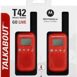 Motorola Talkabout T42 Ασύρματος Πομποδέκτης PMR Σετ 2τμχ Σε Κόκκινο Χρώμα