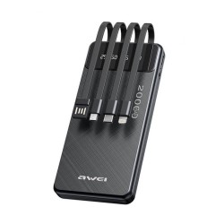 Awei P132K Power Bank 20000mAh Μαύρο