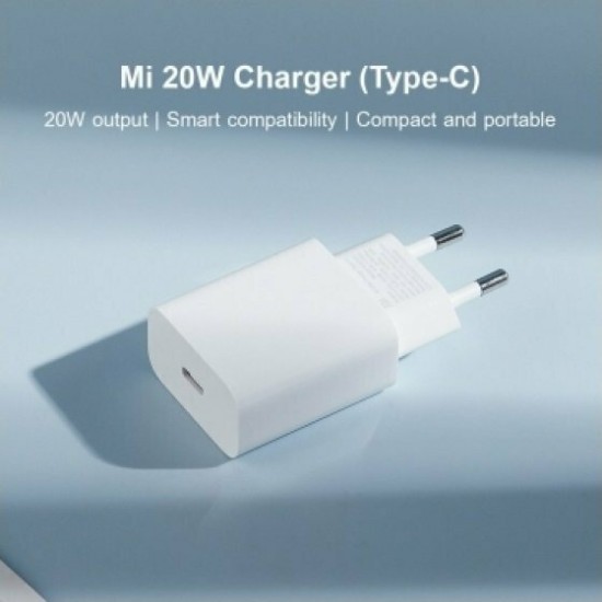 Xiaomi Φορτιστής Χωρίς Καλώδιο με Θύρα USB-C 20W Power Delivery Λευκός (AD201EU)