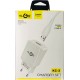 KLGO Φορτιστής με Θύρα USB-A και Καλώδιο USB-C Λευκός (KC-2)