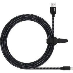 QIHANG Braided USB 2.0 to micro USB Cable Μαύρο 3m (C21)