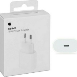 Apple Φορτιστής Χωρίς Καλώδιο με Θύρα USB-C 18W Λευκός (Power Adapter)