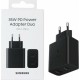 Samsung Φορτιστής Χωρίς Καλώδιο με Θύρα USB-A και Θύρα USB-C 35W Μαύρος (EP-TA220NBEGEU)