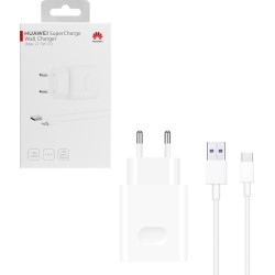 Huawei Φορτιστής με Θύρα USB-A και Καλώδιο USB-C 22.5W SuperCharge Λευκός (HW-100225E00)
