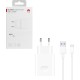 Huawei Φορτιστής με Θύρα USB-A και Καλώδιο USB-C 22.5W SuperCharge Λευκός (HW-100225E00)