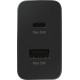 Samsung Φορτιστής Χωρίς Καλώδιο με Θύρα USB-A και Θύρα USB-C 35W Μαύρος (EP-TA220NBEGEU)