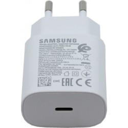 Samsung Φορτιστής Χωρίς Καλώδιο με Θύρα USB-C 25W Power Delivery Λευκός (EP-TA800N Bulk)