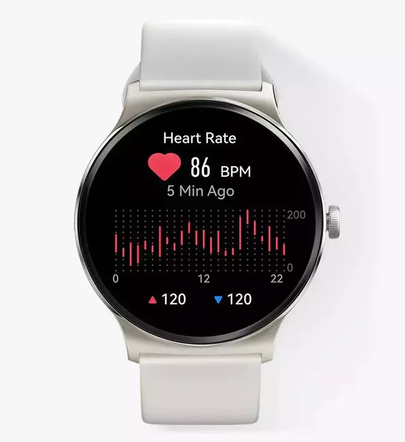 Haylou Solar Lite 46mm Smartwatch με Παλμογράφο (Ασημί)